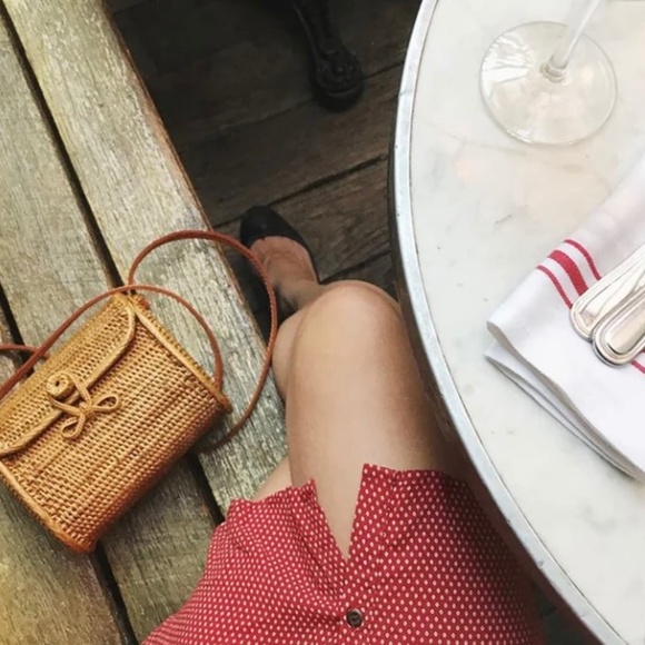 BEMBIEN Woven Rattan Lily Crossbody Bag - Picture 4 of 10